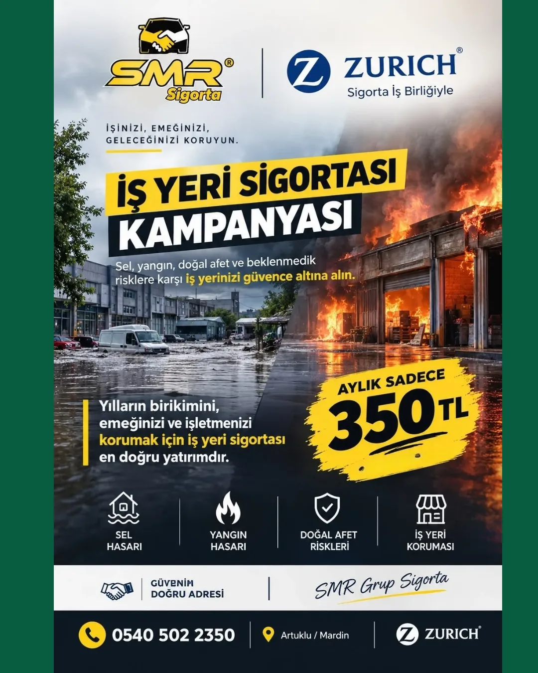 SMR Grup Sigorta’dan iş yerlerine uygun fiyatlı koruma