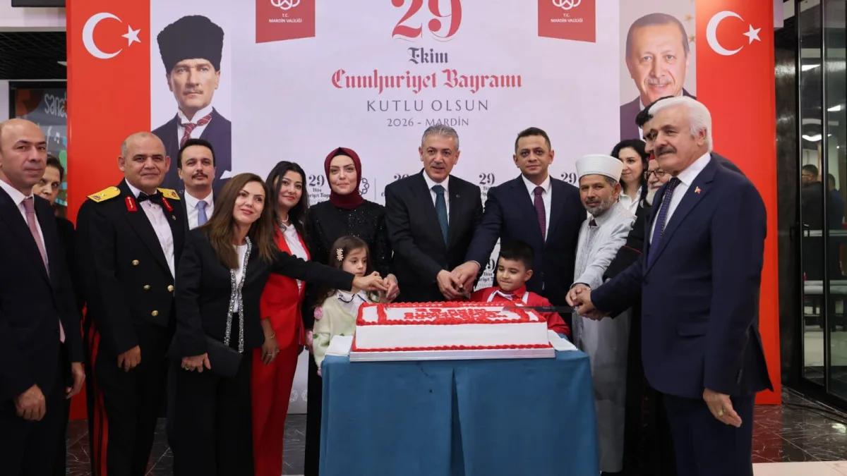 Mardin’de 29 Ekim Cumhuriyet Bayramı kabul ve kutlama programı düzenlendi