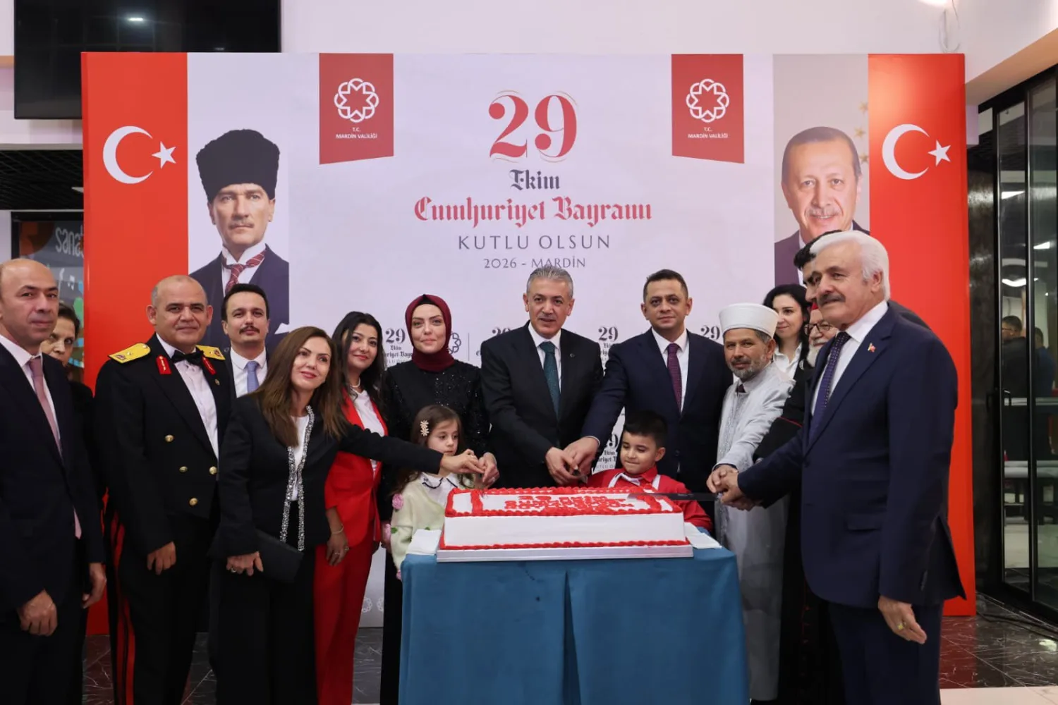 Mardin’de 29 Ekim Cumhuriyet Bayramı kabul ve kutlama programı düzenlendi